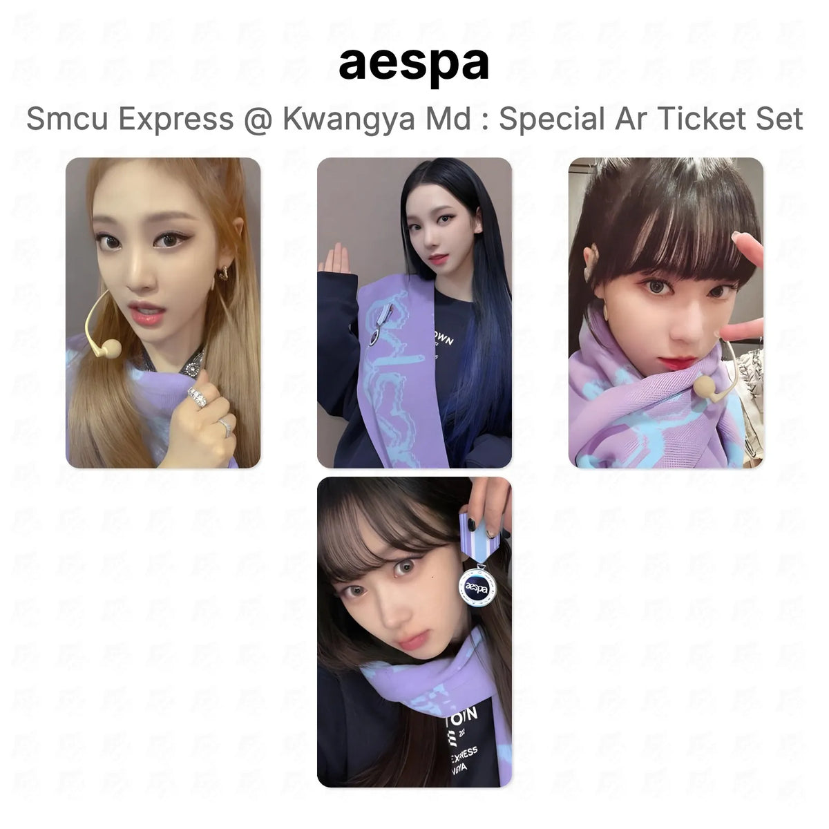 aespa Smcu Express @ Kwangya Md : Special Ar Ticket Set Official Photocard