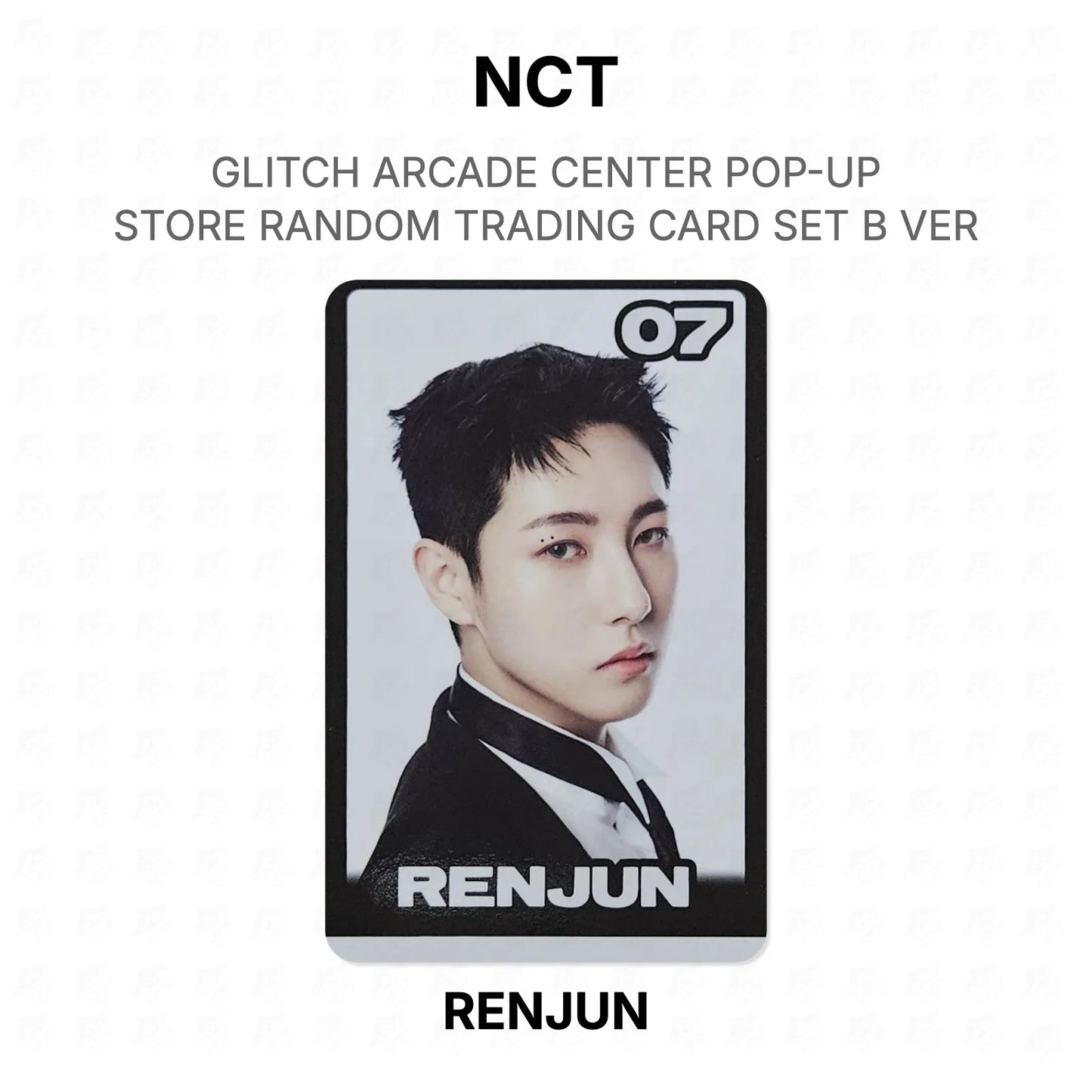 NCT GLITCH ARCADE CENTER POP-UP STORE RANDOM TRADING CARD SET B VER Official Photocard