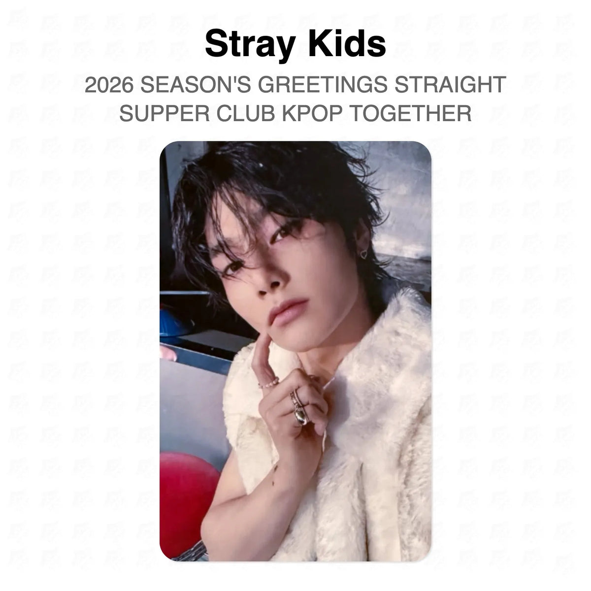 Stray Kids 2026 SEASON'S GREETINGS STRAIGHT SUPPER CLUB KPOP TOGETHER Official Photocard