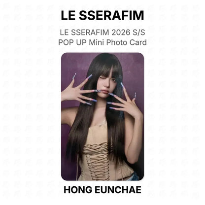 LE SSERAFIM 2026 S/S POP UP Mini Photo Card Official Photocard
