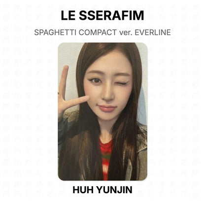 LE SSERAFIM SPAGHETTI COMPACT ver. EVERLINE Official Photocard