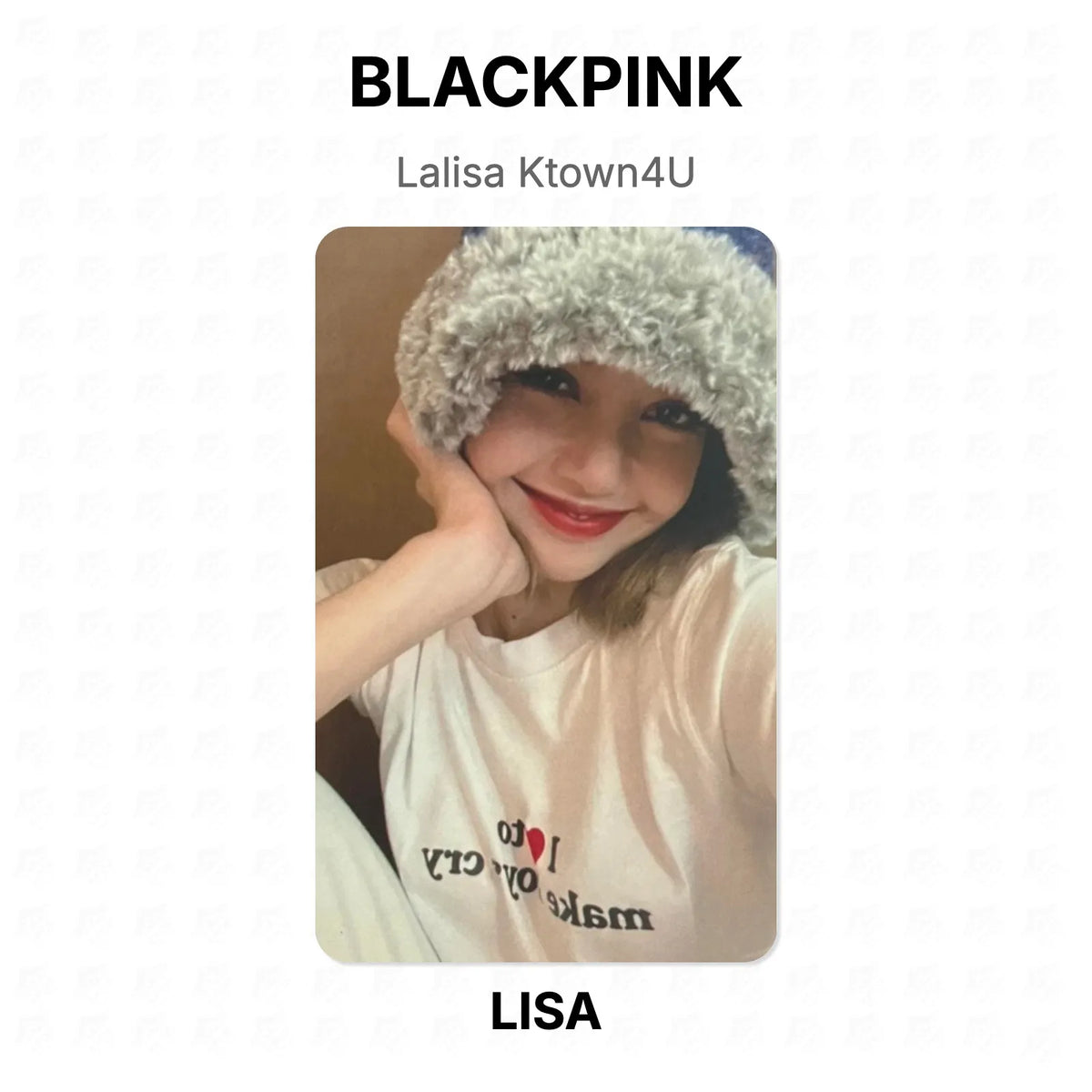 BLACKPINK Lalisa Ktown4U Official Photocard