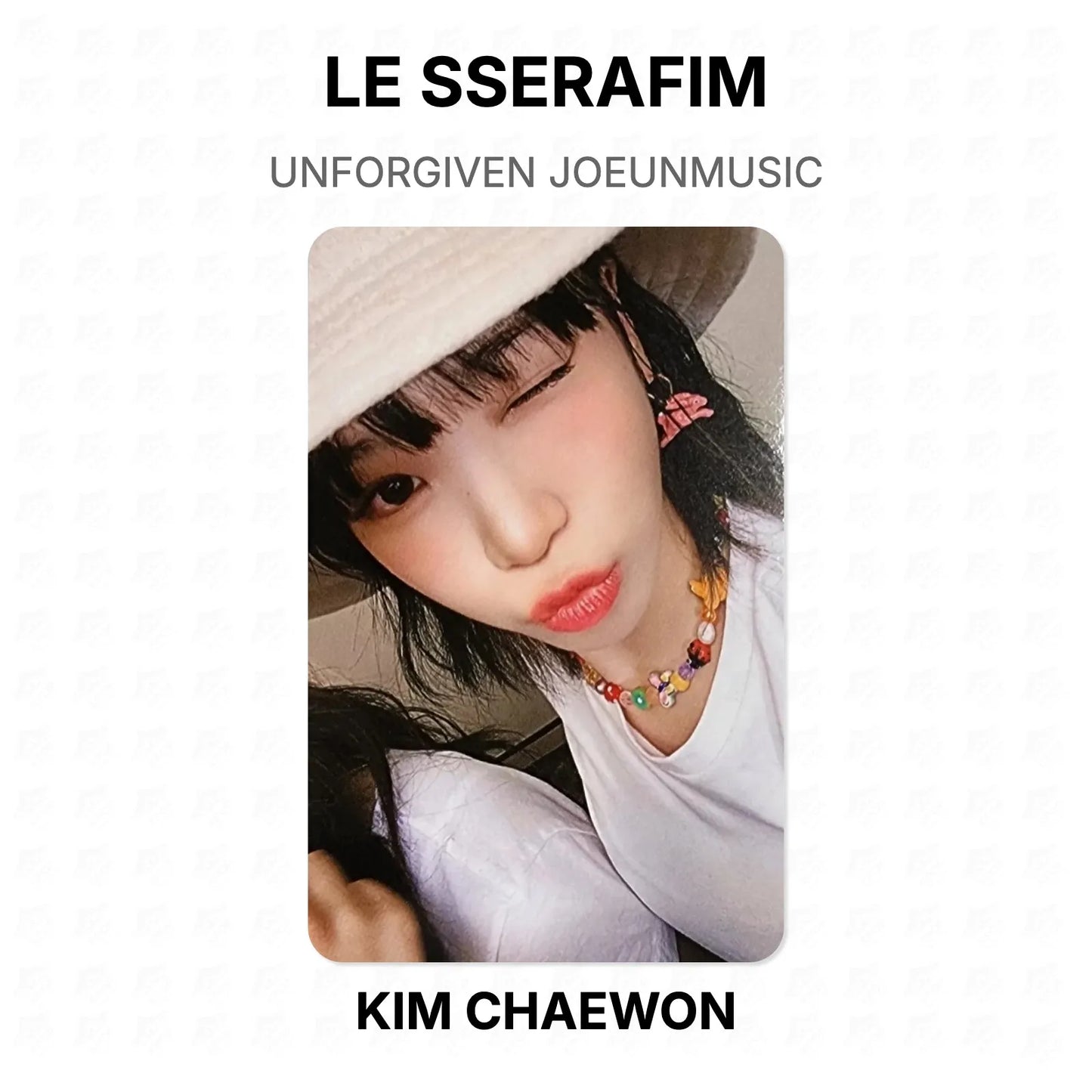 LE SSERAFIM UNFORGIVEN JOEUNMUSIC Official Photocard