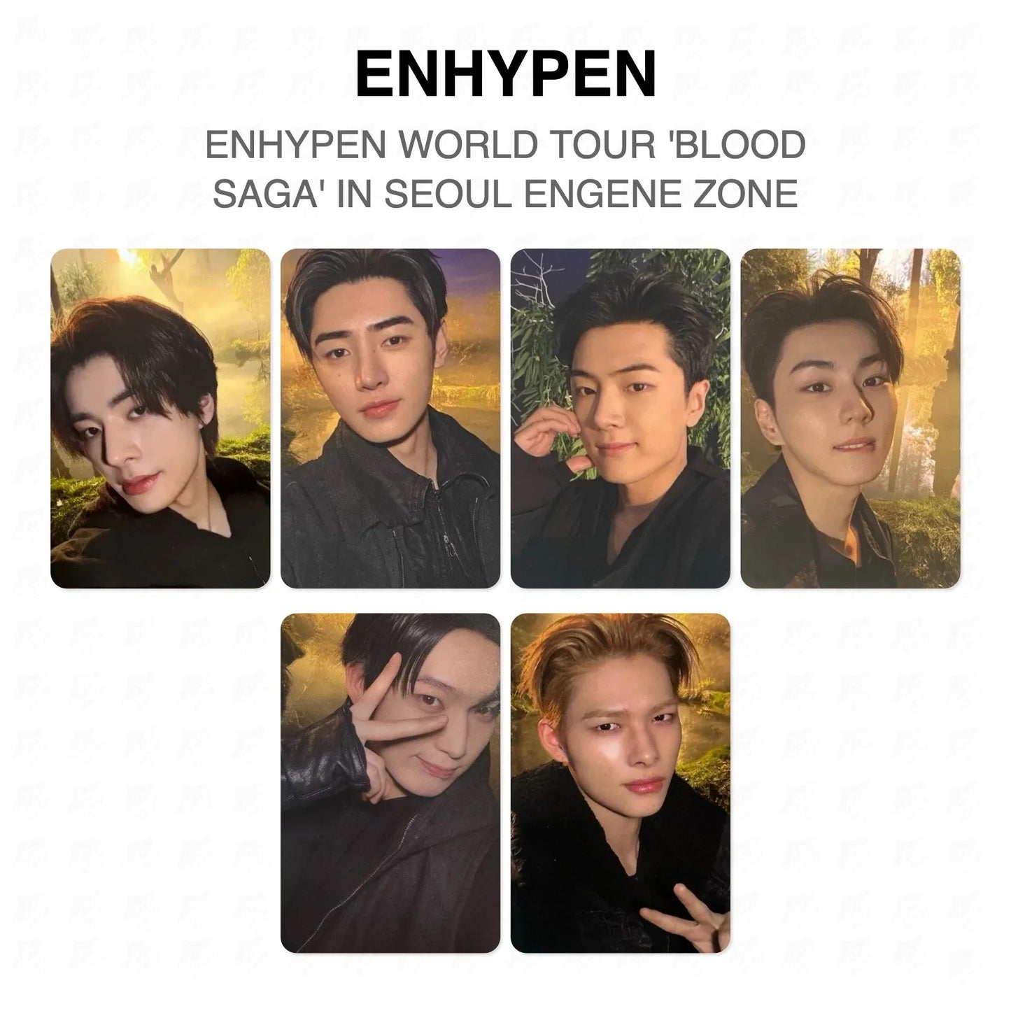 ENHYPEN WORLD TOUR 'BLOOD SAGA' IN SEOUL ENGENE ZONE Official Photocard