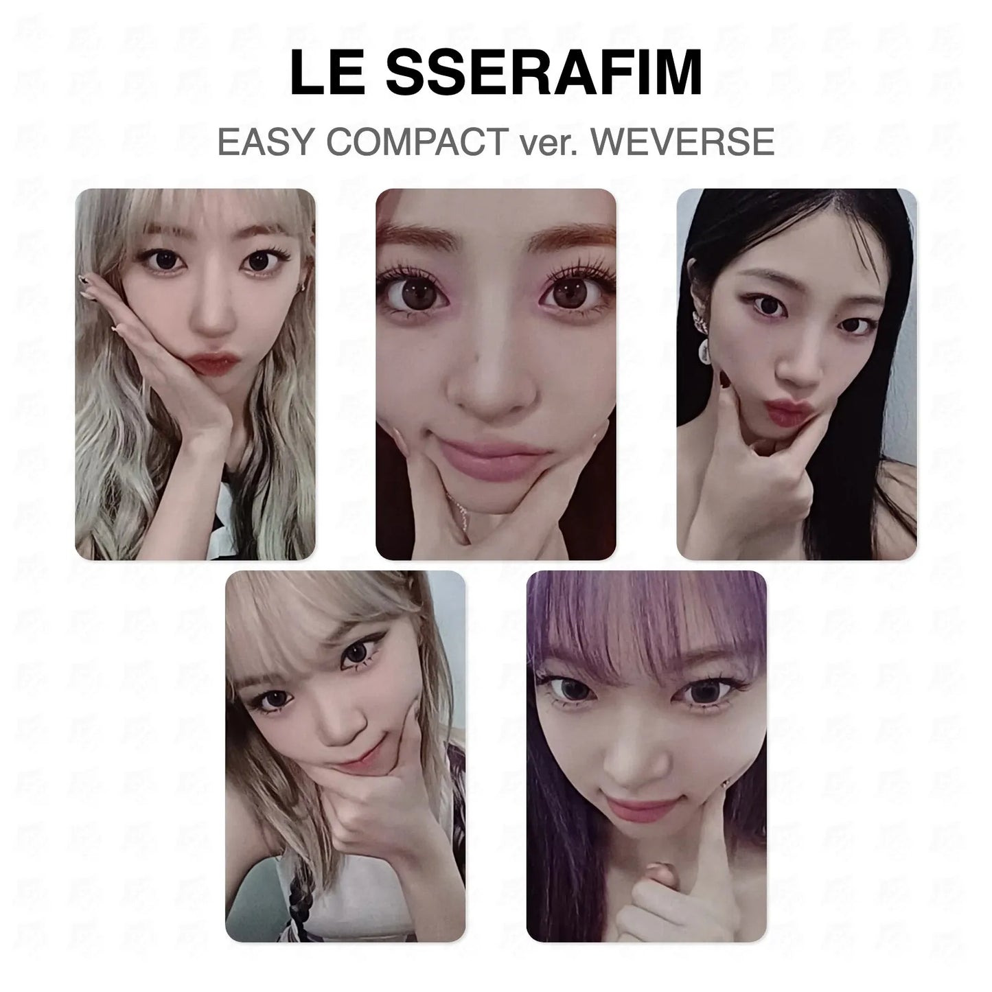 LE SSERAFIM EASY COMPACT ver. WEVERSE Official Photocard