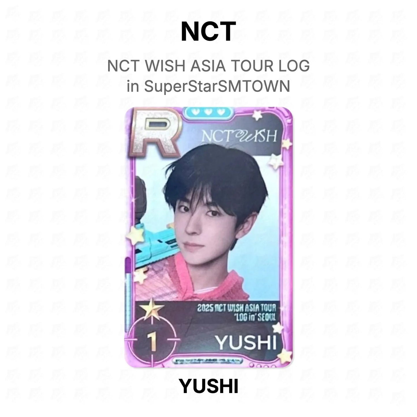 NCT WISH ASIA TOUR LOG in SuperStarSMTOWN Official Photocard