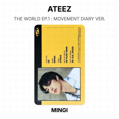 ATEEZ THE WORLD EP.1 : MOVEMENT DIARY VER. Official Photocard