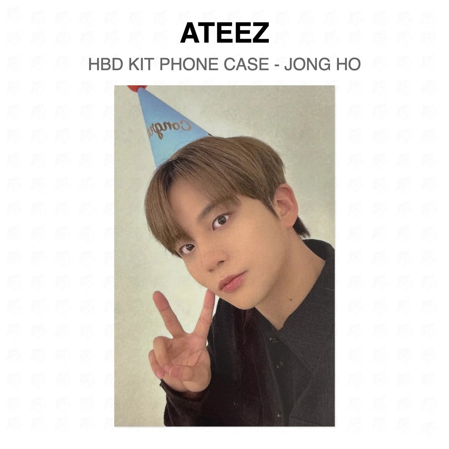 ATEEZ HBD KIT PHONE CASE - JONG HO Official Photocard
