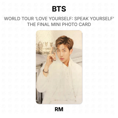 BTS WORLD TOUR ‘LOVE YOURSELF: SPEAK YOURSELF’ THE FINAL MINI PHOTO CARD photocard oficial