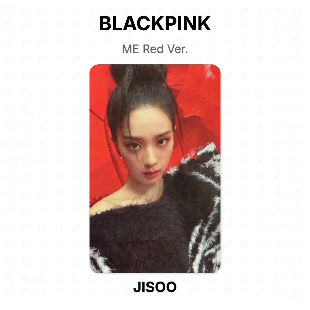 BLACKPINK ME Red Ver. Official Photocard