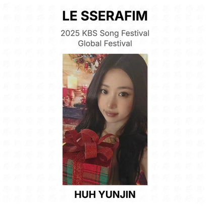 LE SSERAFIM 2025 KBS Song Festival Global Festival Official Photocard