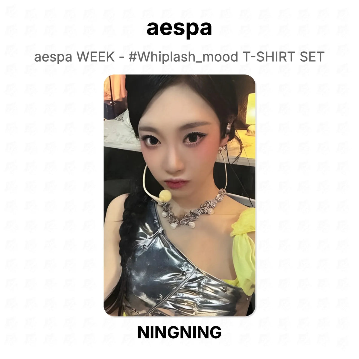 aespa WEEK - #Whiplash_mood T-SHIRT SET Official Photocard