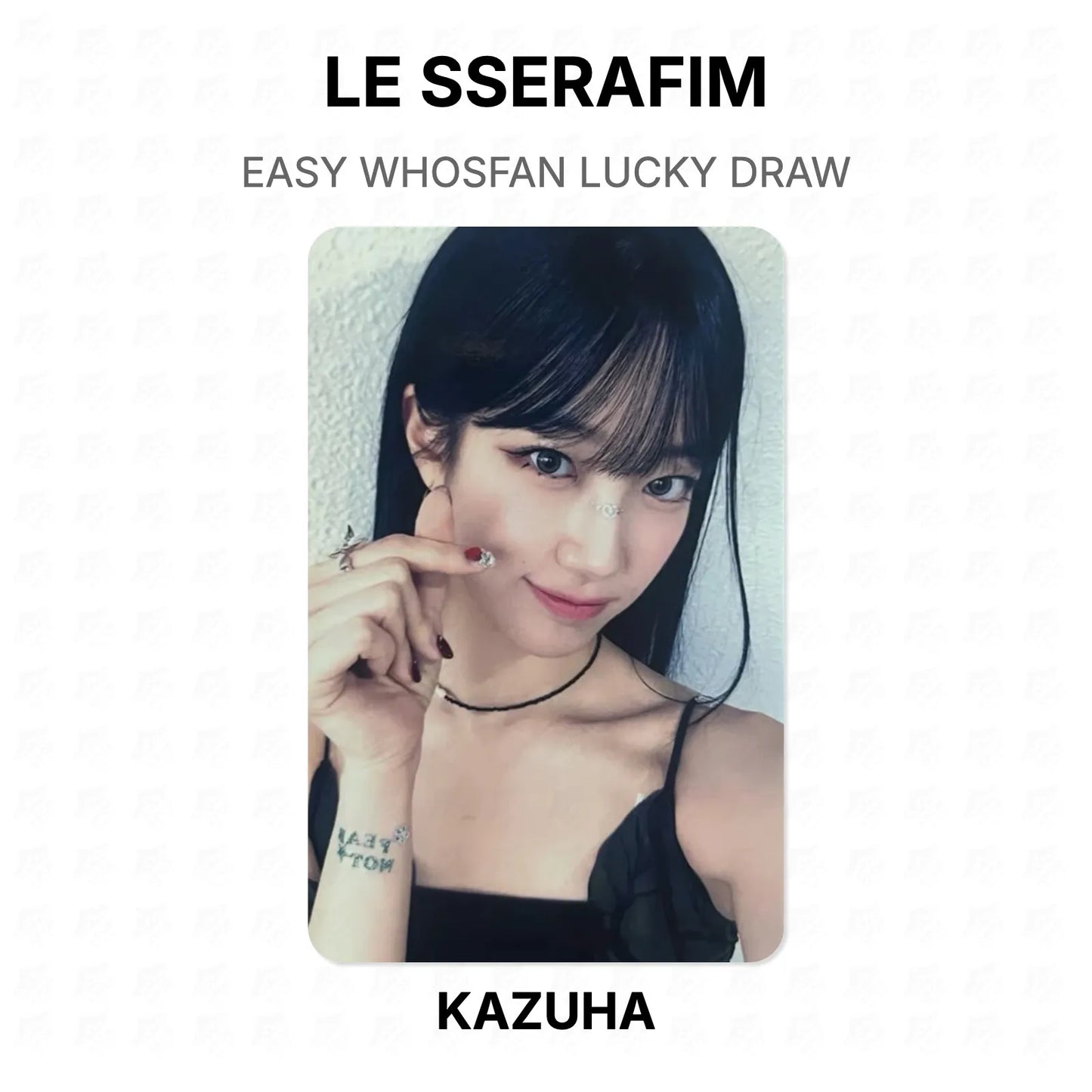 LE SSERAFIM EASY WHOSFAN LUCKY DRAW Official Photocard