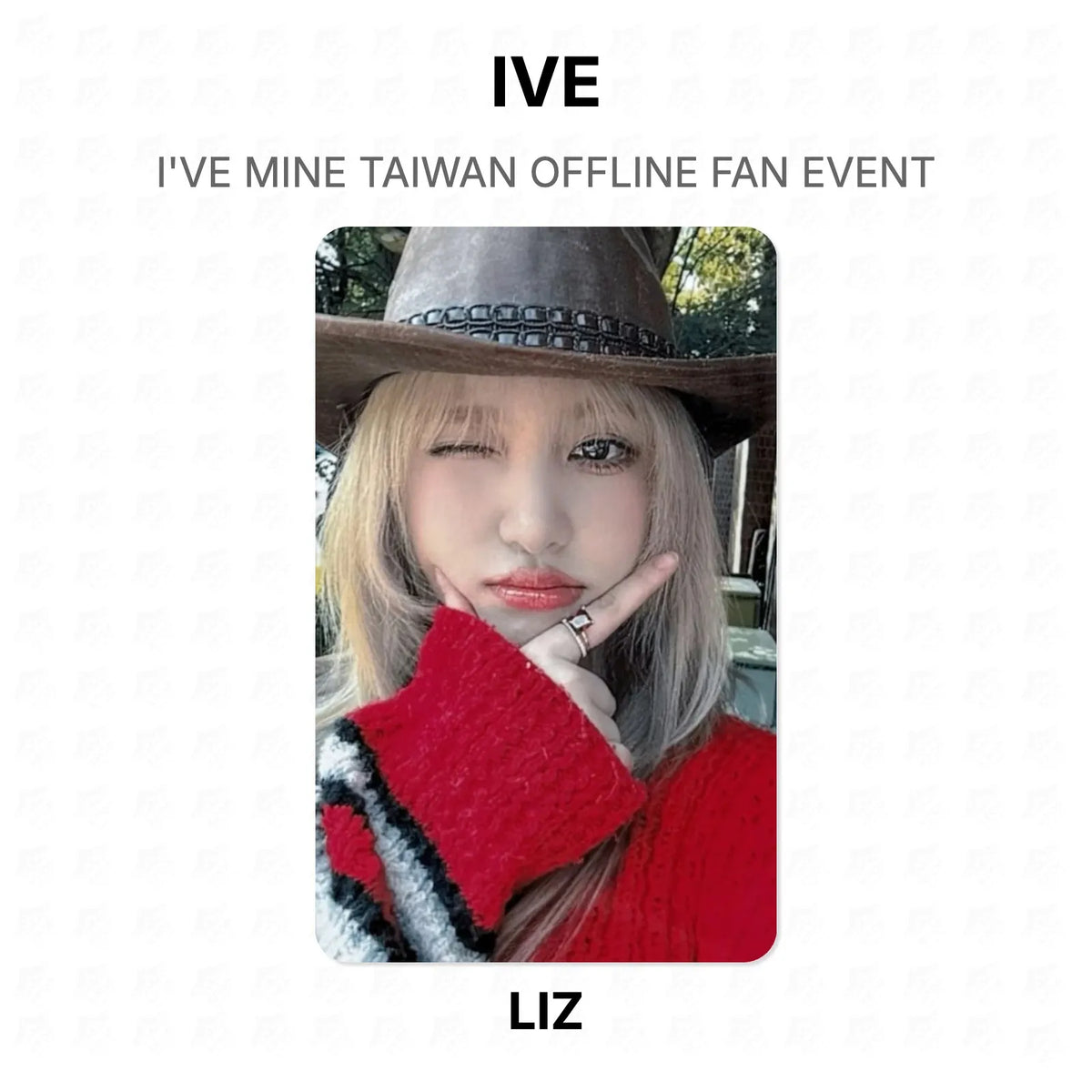 IVE I'VE MINE TAIWAN OFFLINE FAN EVENT Official Photocard