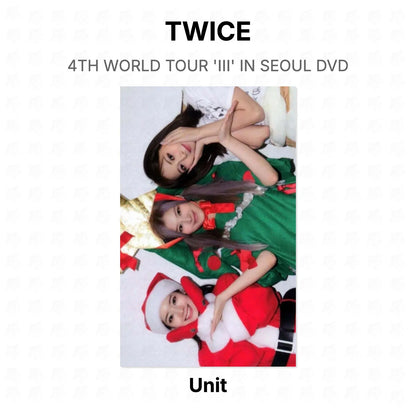 TWICE 4TH WORLD TOUR 'Ⅲ' IN SEOUL DVD Official Photocard