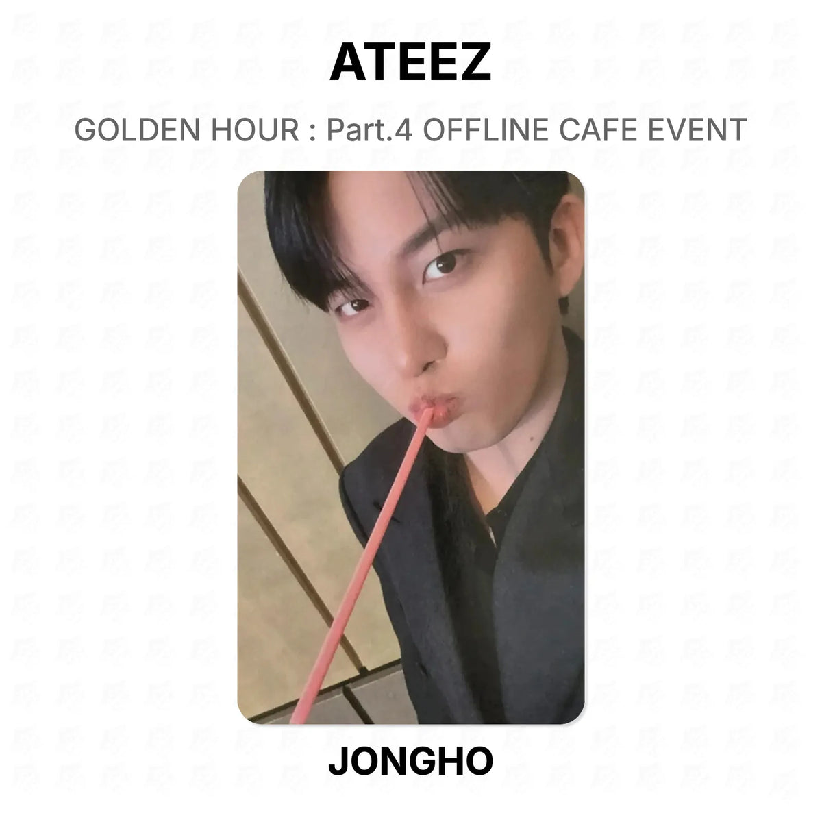 ATEEZ GOLDEN HOUR : Part.4 OFFLINE CAFE EVENT Official Photocard