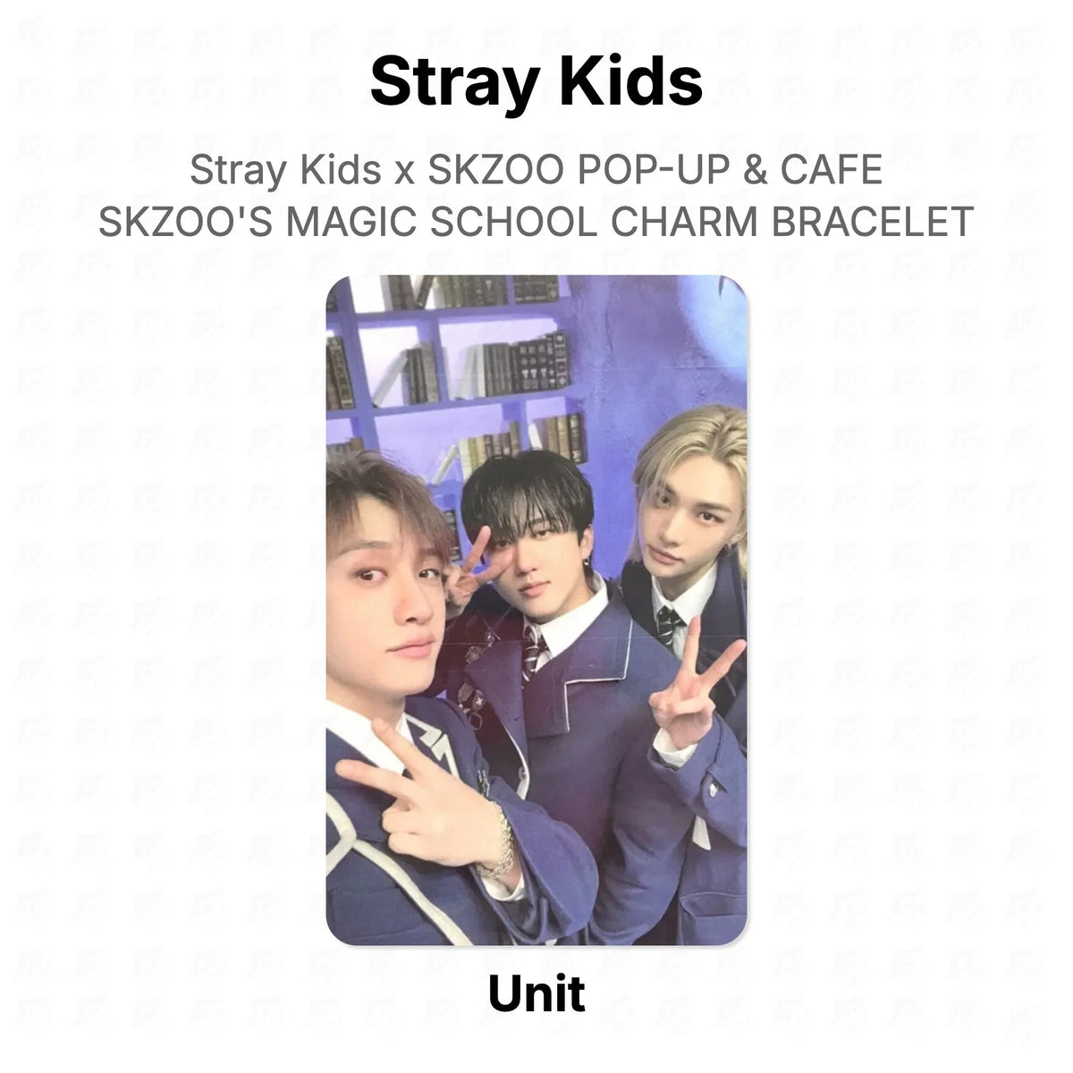 Stray Kids x SKZOO POP-UP & CAFE SKZOO'S MAGIC SCHOOL CHARM BRACELET Official Photocard