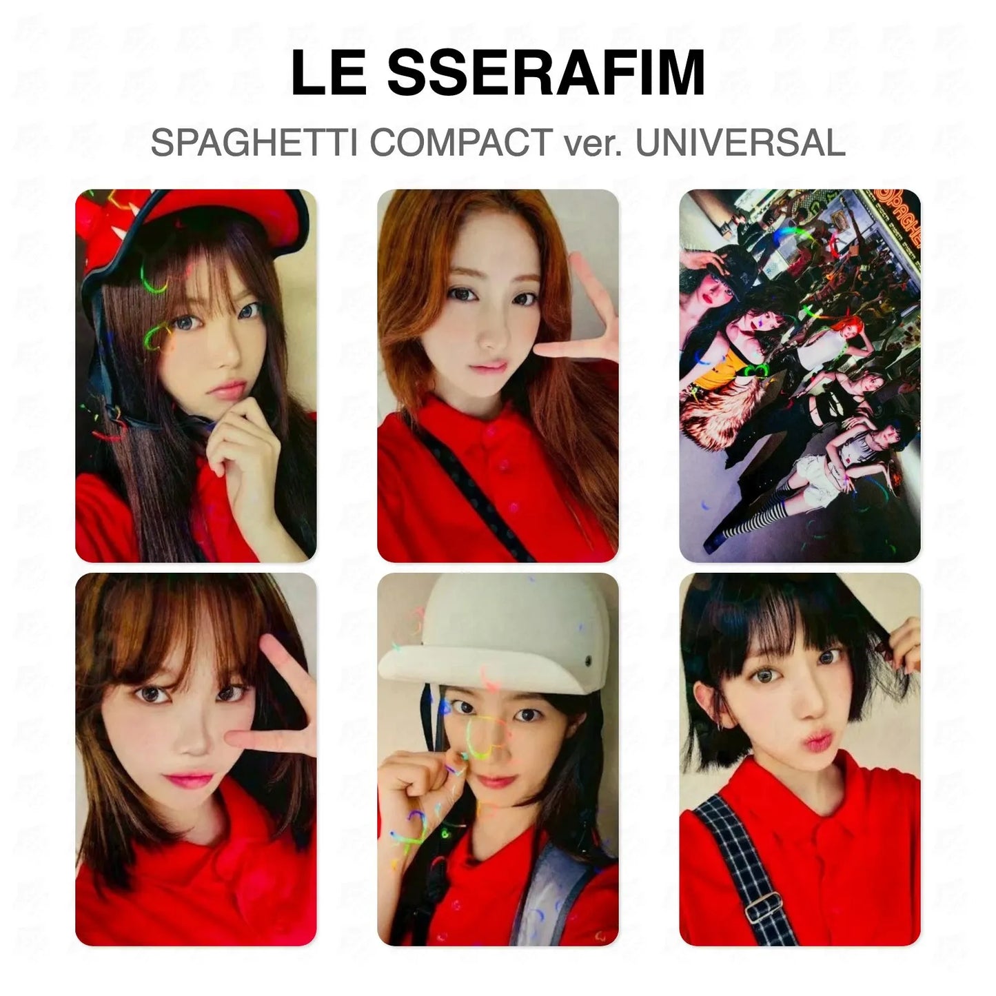 LE SSERAFIM SPAGHETTI COMPACT ver. UNIVERSAL Official Photocard