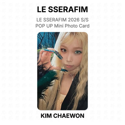 LE SSERAFIM 2026 S/S POP UP Mini Photo Card Official Photocard