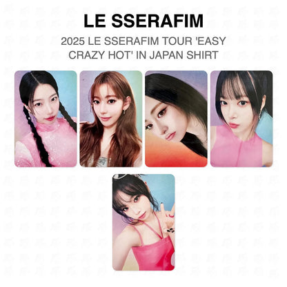 LE SSERAFIM 2025 LE SSERAFIM TOUR 'EASY CRAZY HOT' IN JAPAN SHIRT Official Photocard