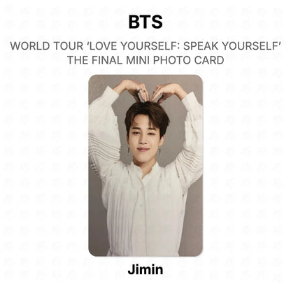 BTS WORLD TOUR ‘LOVE YOURSELF: SPEAK YOURSELF’ THE FINAL MINI PHOTO CARD photocard oficial