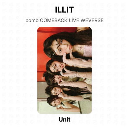 ILLIT bomb COMEBACK LIVE WEVERSE Official Photocard