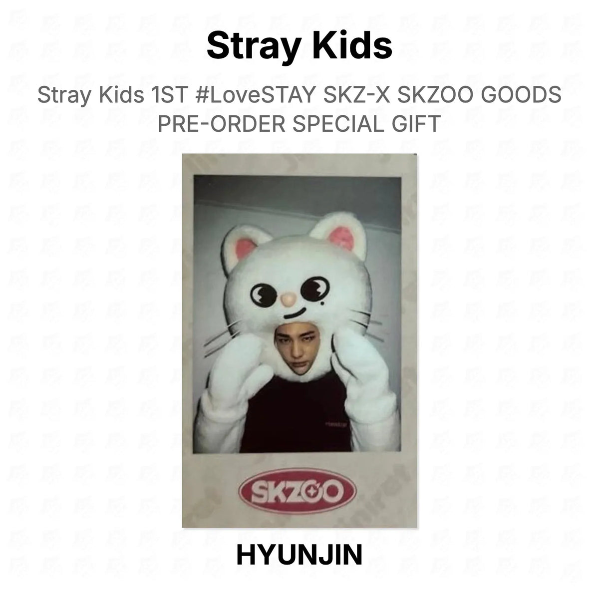 Stray Kids 1ST #LoveSTAY SKZ-X SKZOO GOODS PRE-ORDER SPECIAL GIFT Official Photocard
