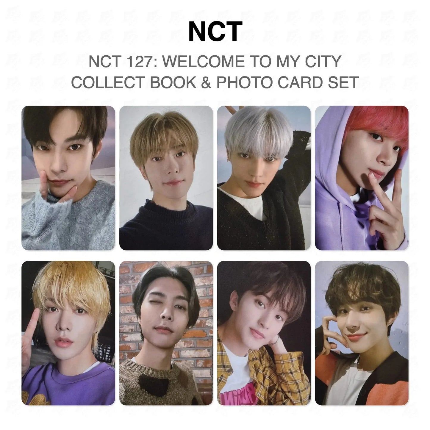 NCT 127: WELCOME TO MY CITY COLLECT BOOK & PHOTO CARD SET Official Photocard