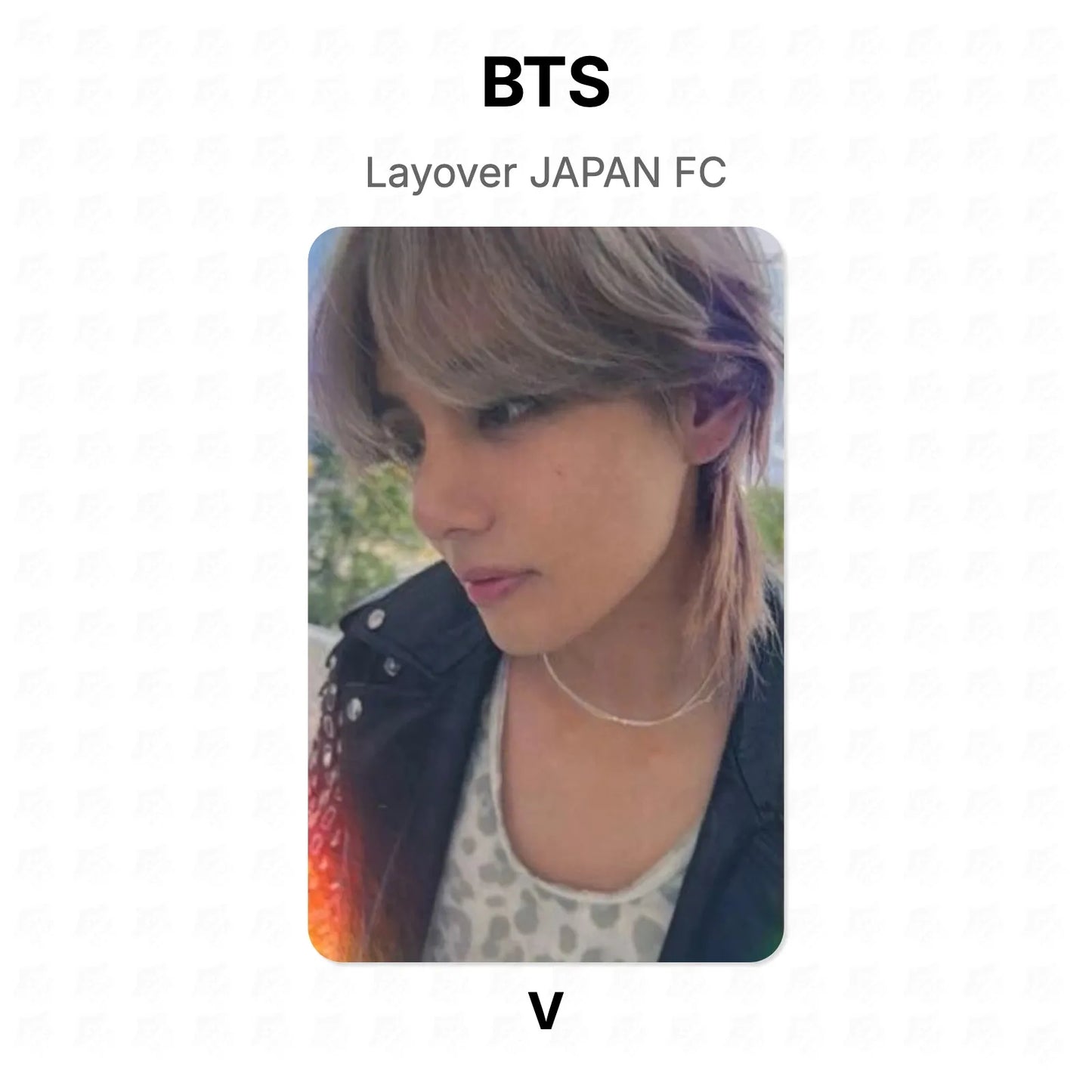 BTS Layover JAPAN FC Official Photocard