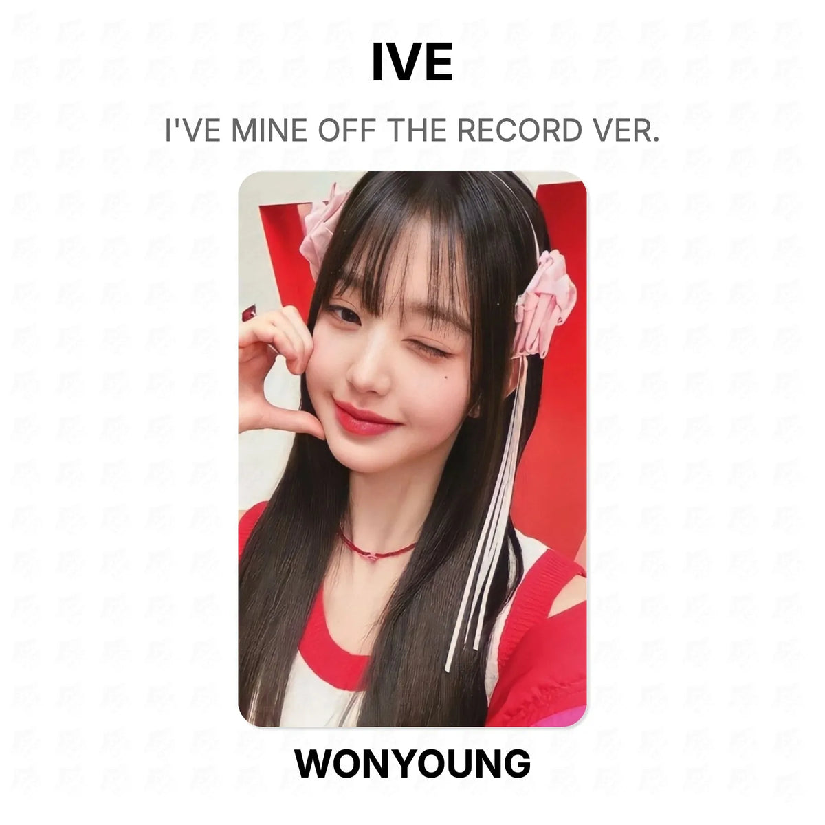 IVE I'VE MINE OFF THE RECORD VER. Official Photocard