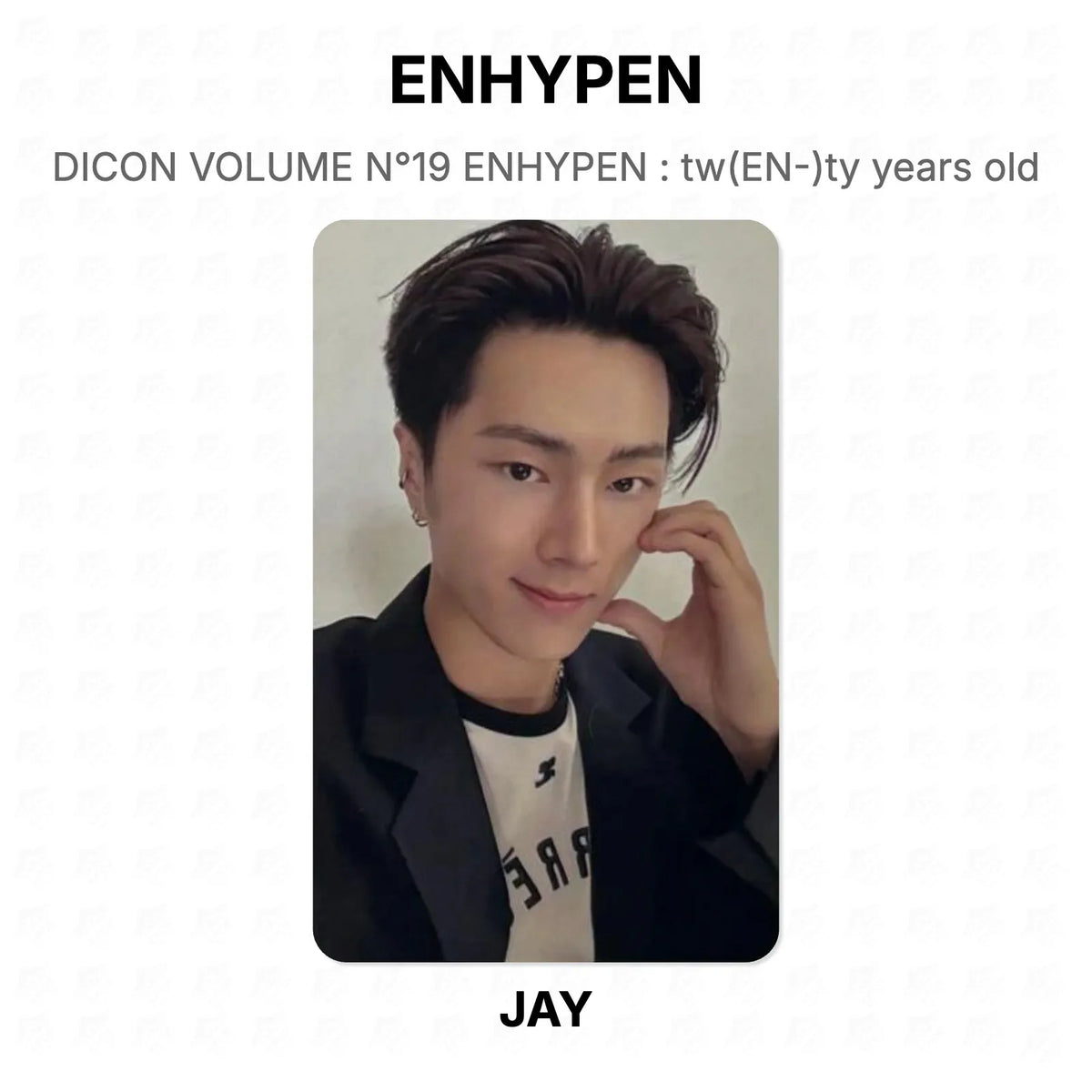 ENHYPEN DICON VOLUME N°19 ENHYPEN : tw(EN-)ty years old Official Photocard
