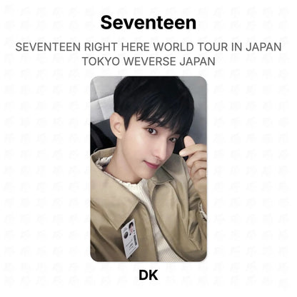 Seventeen RIGHT HERE WORLD TOUR IN JAPAN TOKYO WEVERSE JAPAN Official Photocard