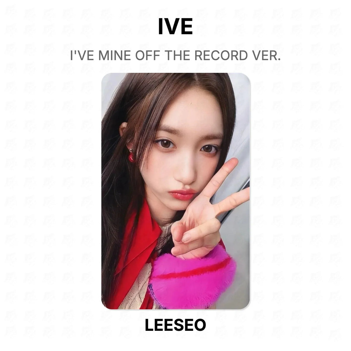 IVE I'VE MINE OFF THE RECORD VER. Official Photocard