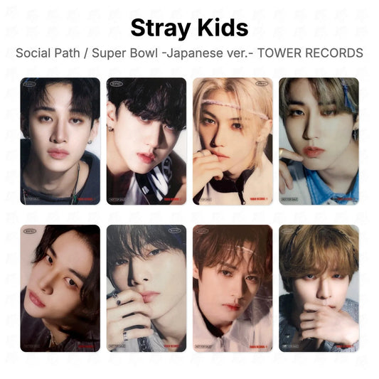 Stray Kids Social Path / Super Bowl -Japanese ver.- TOWER RECORDS Official Photocard