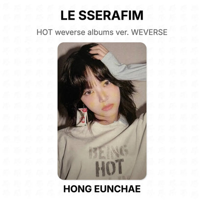 LE SSERAFIM HOT weverse albums ver. WEVERSE Official Photocard