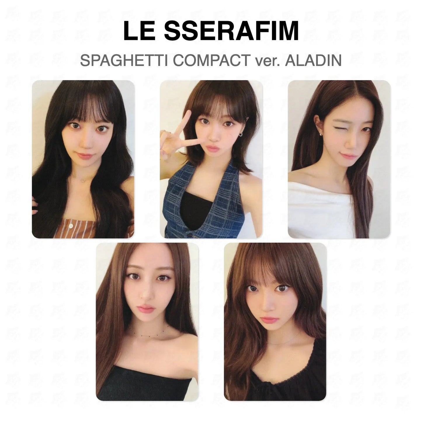 LE SSERAFIM SPAGHETTI COMPACT ver. ALADIN Official Photocard