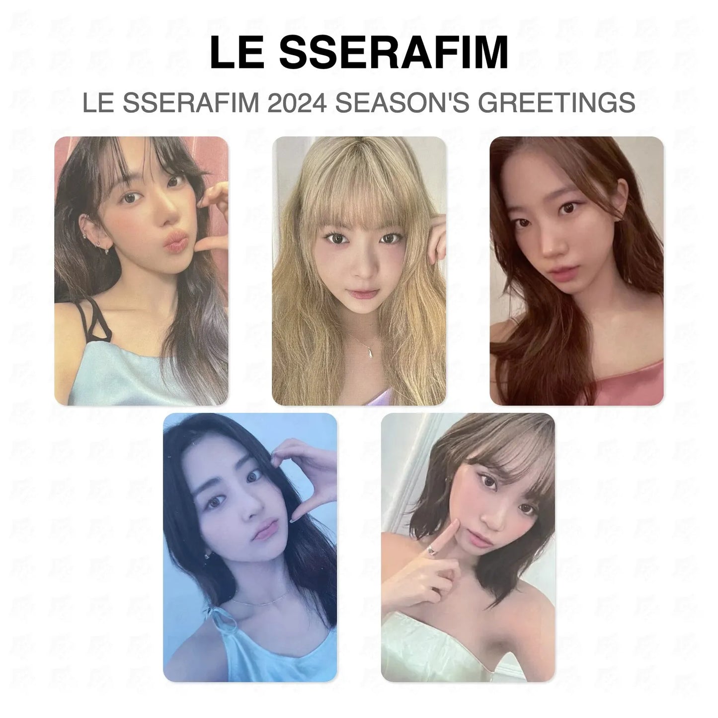 LE SSERAFIM 2024 SEASON'S GREETINGS Official Photocard