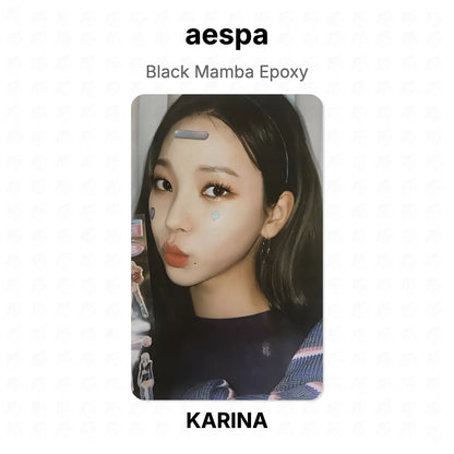 aespa Black Mamba Epoxy Official Photocard