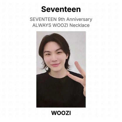 Seventeen 9th Anniversary ALWAYS WOOZI Necklace Official Photocard