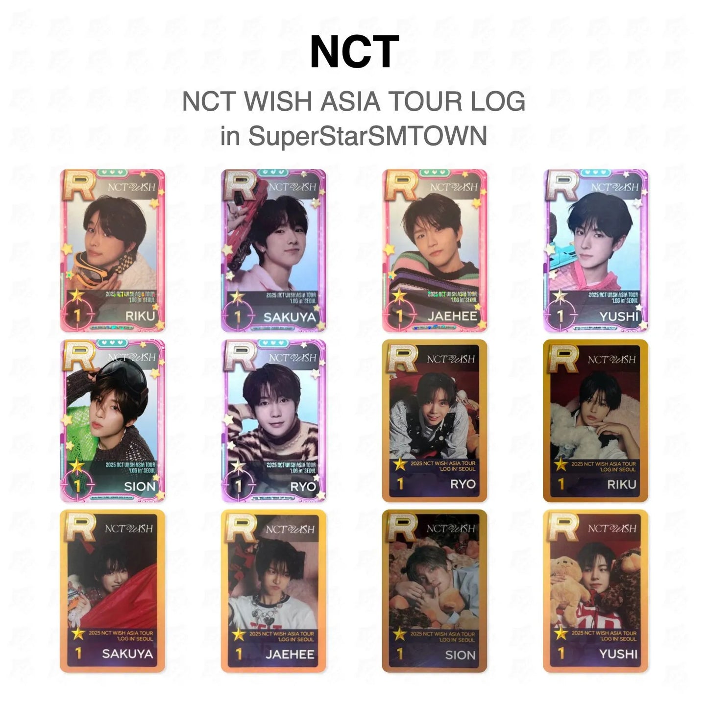 NCT WISH ASIA TOUR LOG in SuperStarSMTOWN Official Photocard