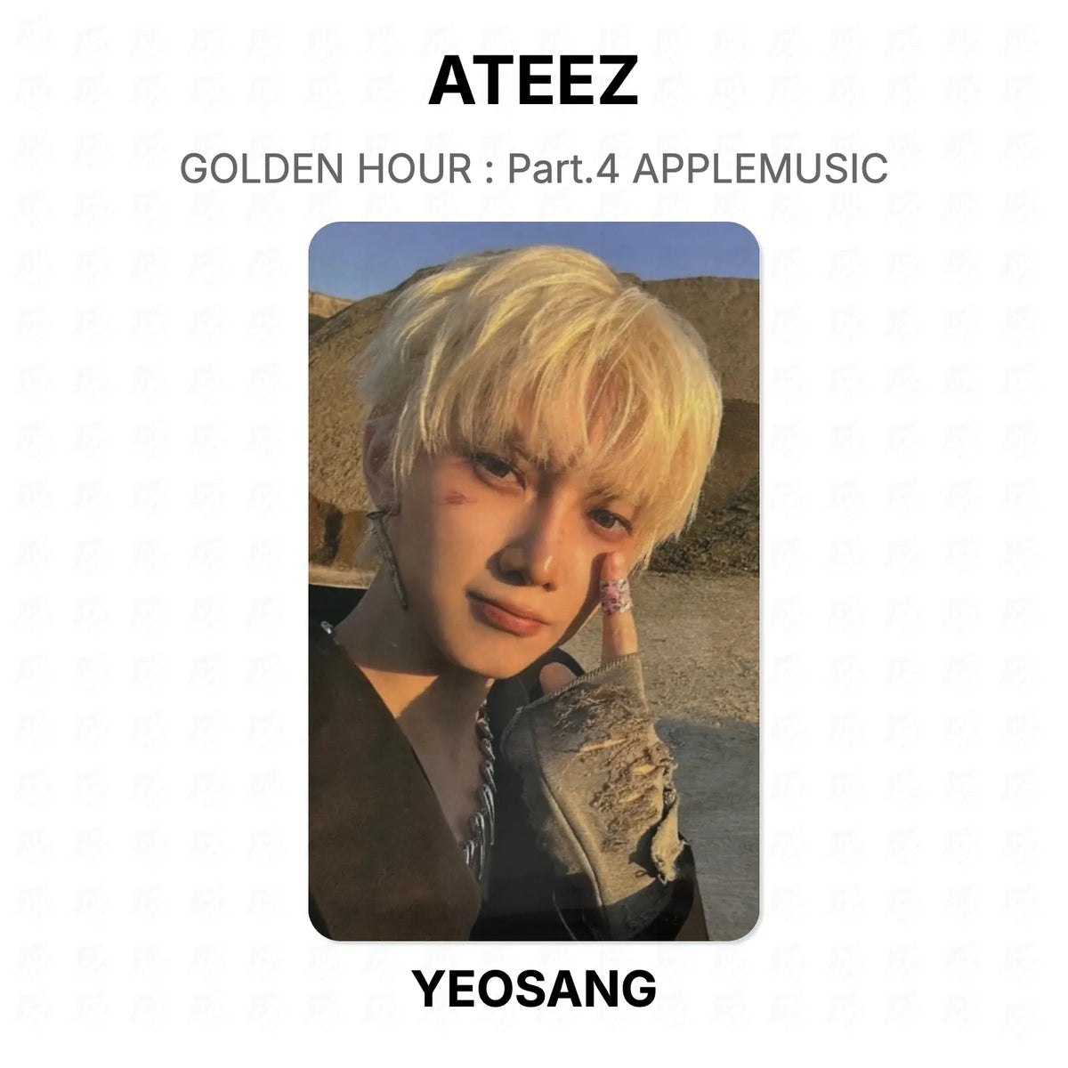 ATEEZ GOLDEN HOUR : Part.4 APPLEMUSIC Official Photocard