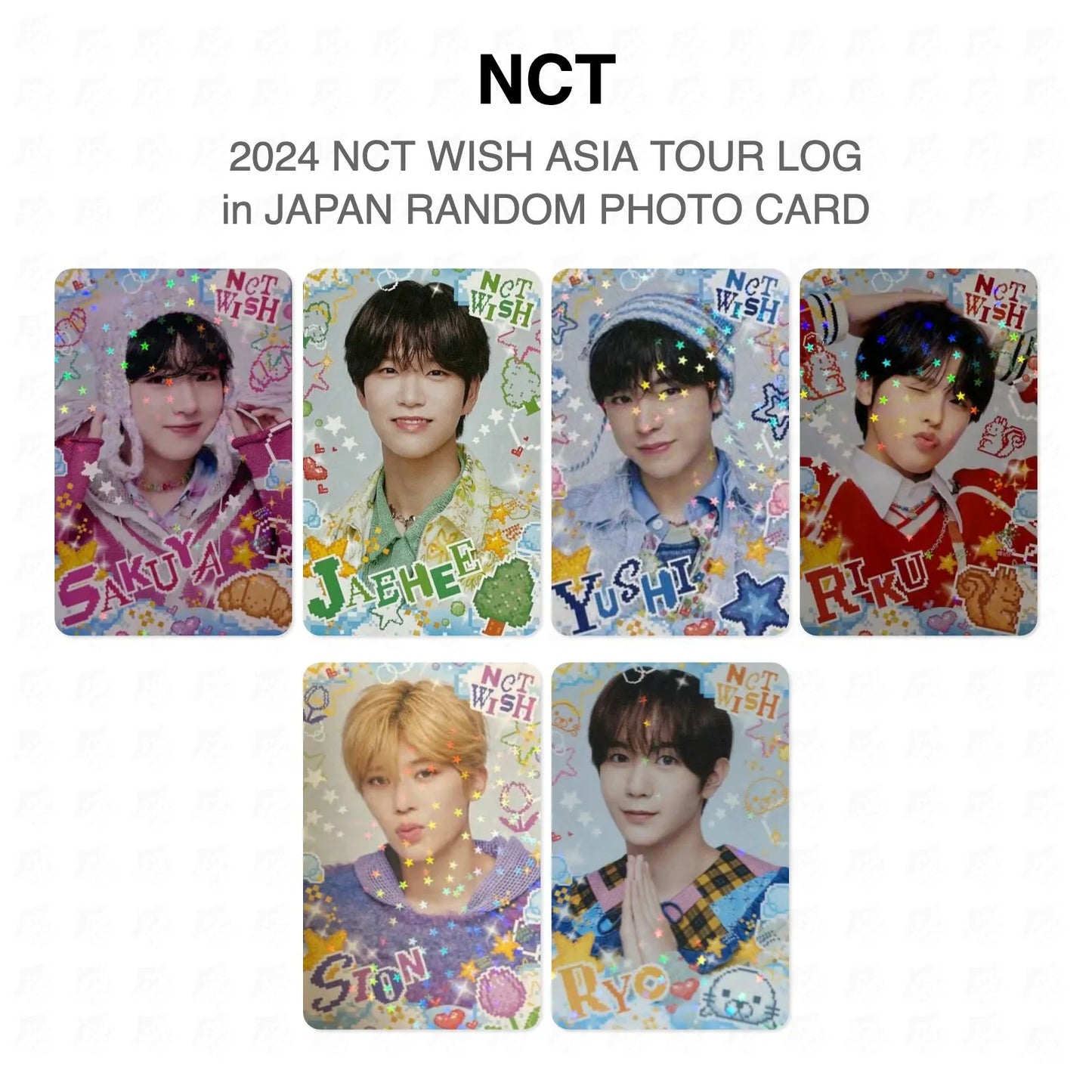 NCT 2024 NCT WISH ASIA TOUR LOG in JAPAN RANDOM PHOTO CARD Official Photocard