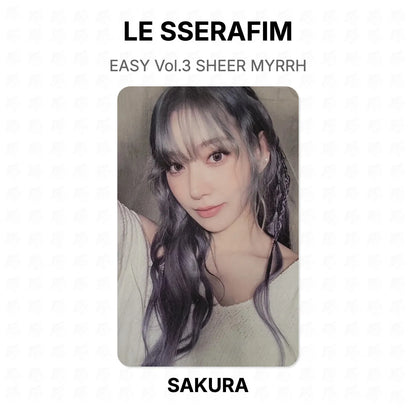 LE SSERAFIM EASY Vol.3 SHEER MYRRH Official Photocard