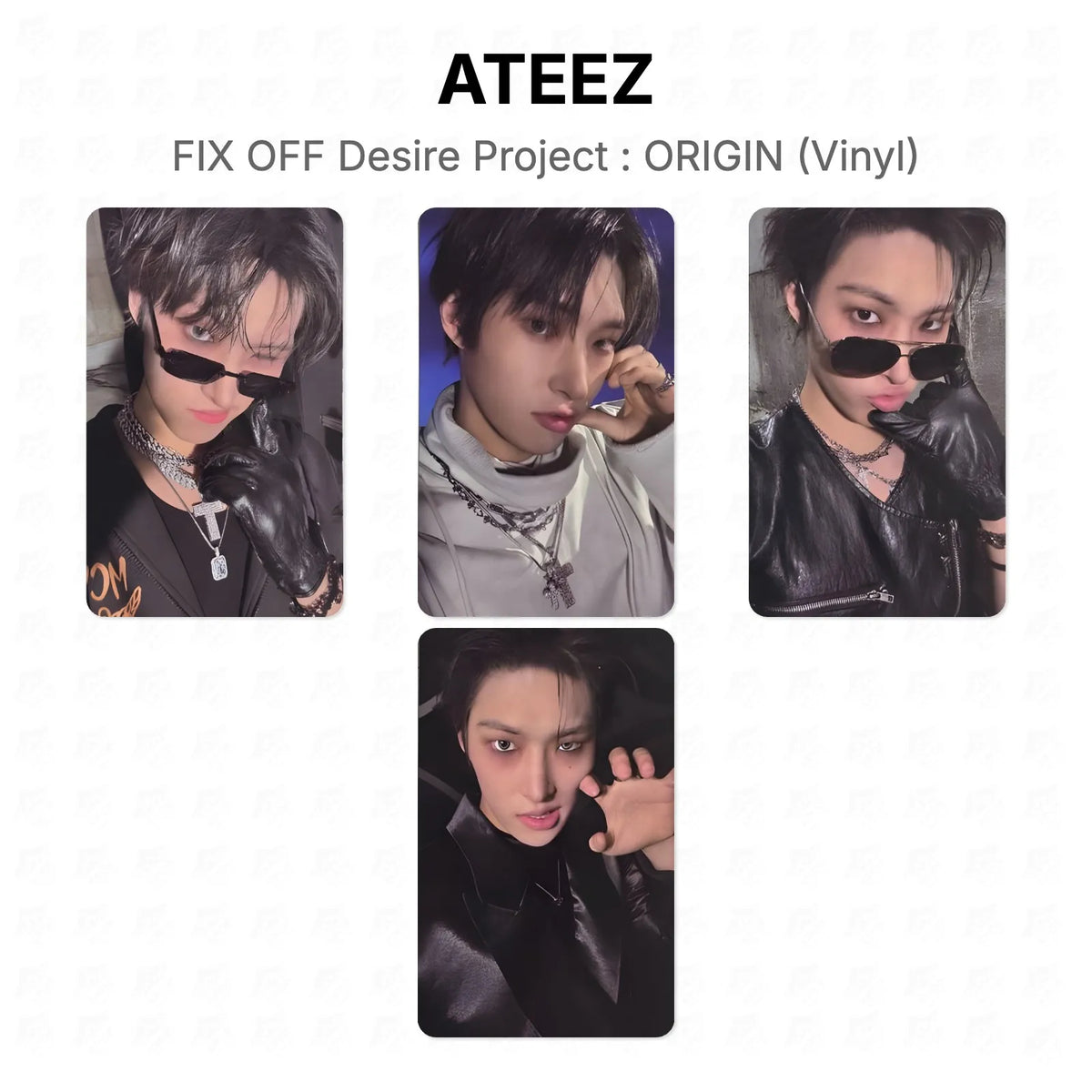 ATEEZ FIX OFF Desire Project : ORIGIN (Vinyl) Official Photocard