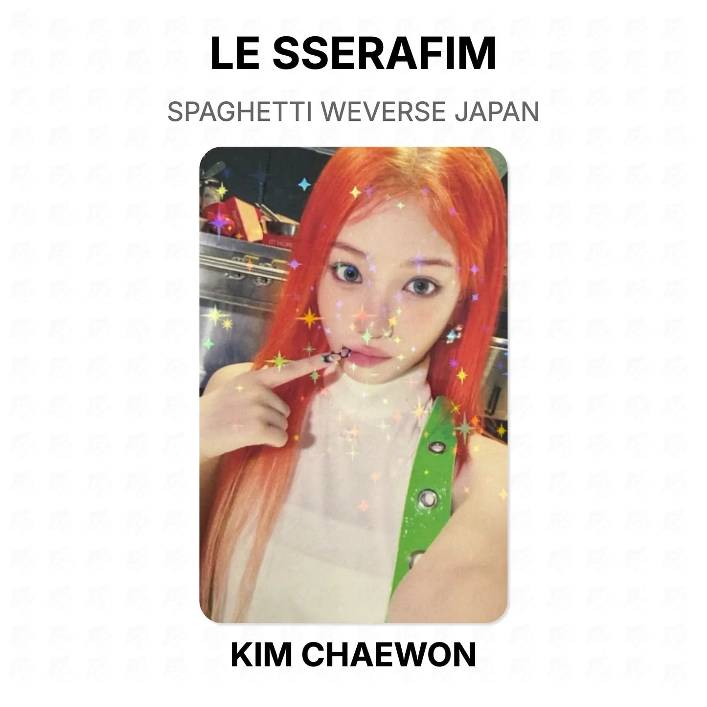 LE SSERAFIM SPAGHETTI WEVERSE JAPAN Official Photocard