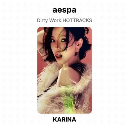 aespa Dirty Work HOTTRACKS Official Photocard