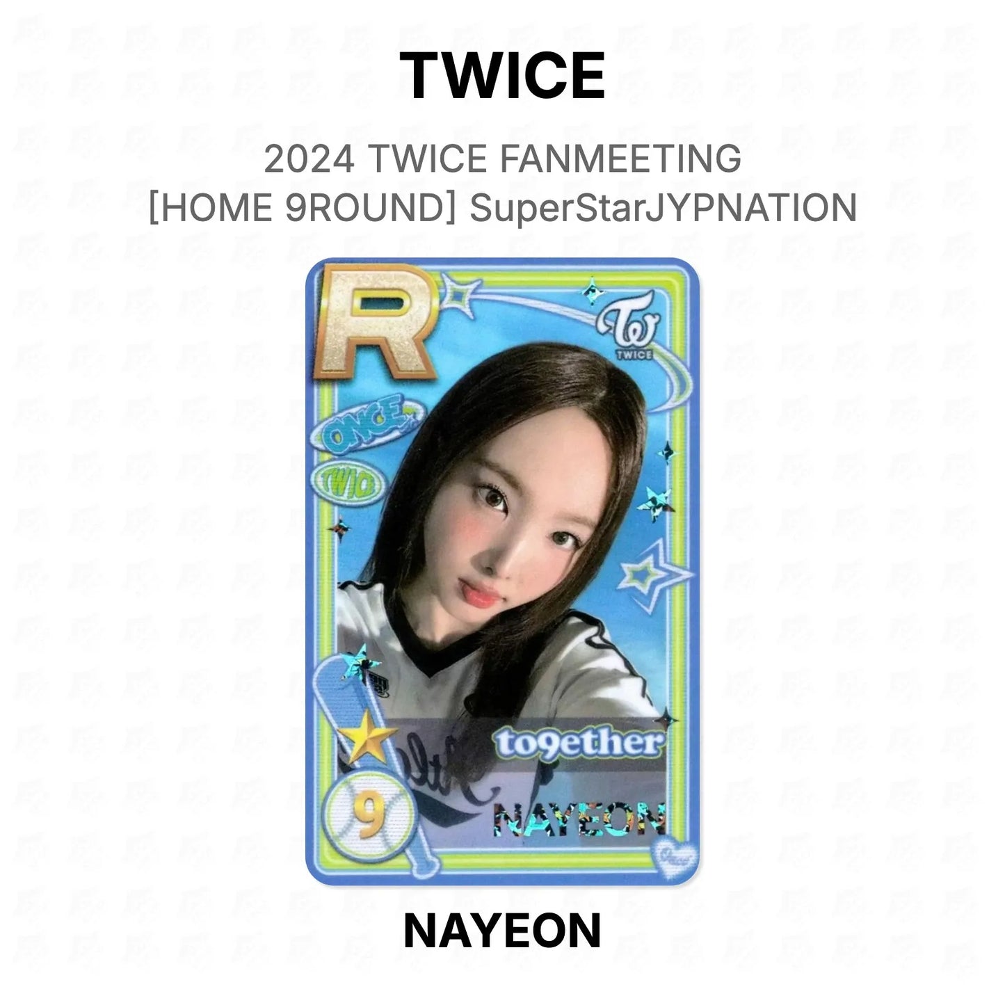 TWICE 2024 TWICE FANMEETING [HOME 9ROUND] SuperStarJYPNATION Official Photocard
