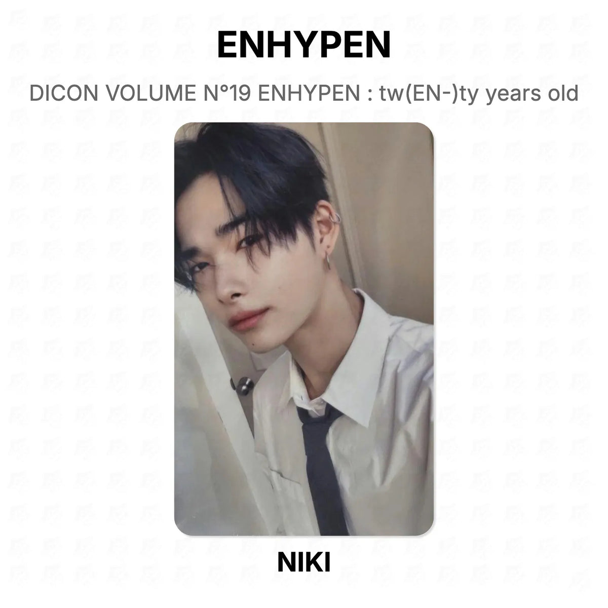 ENHYPEN DICON VOLUME N°19 ENHYPEN : tw(EN-)ty years old Official Photocard