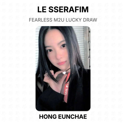 LE SSERAFIM FEARLESS M2U LUCKY DRAW Official Photocard