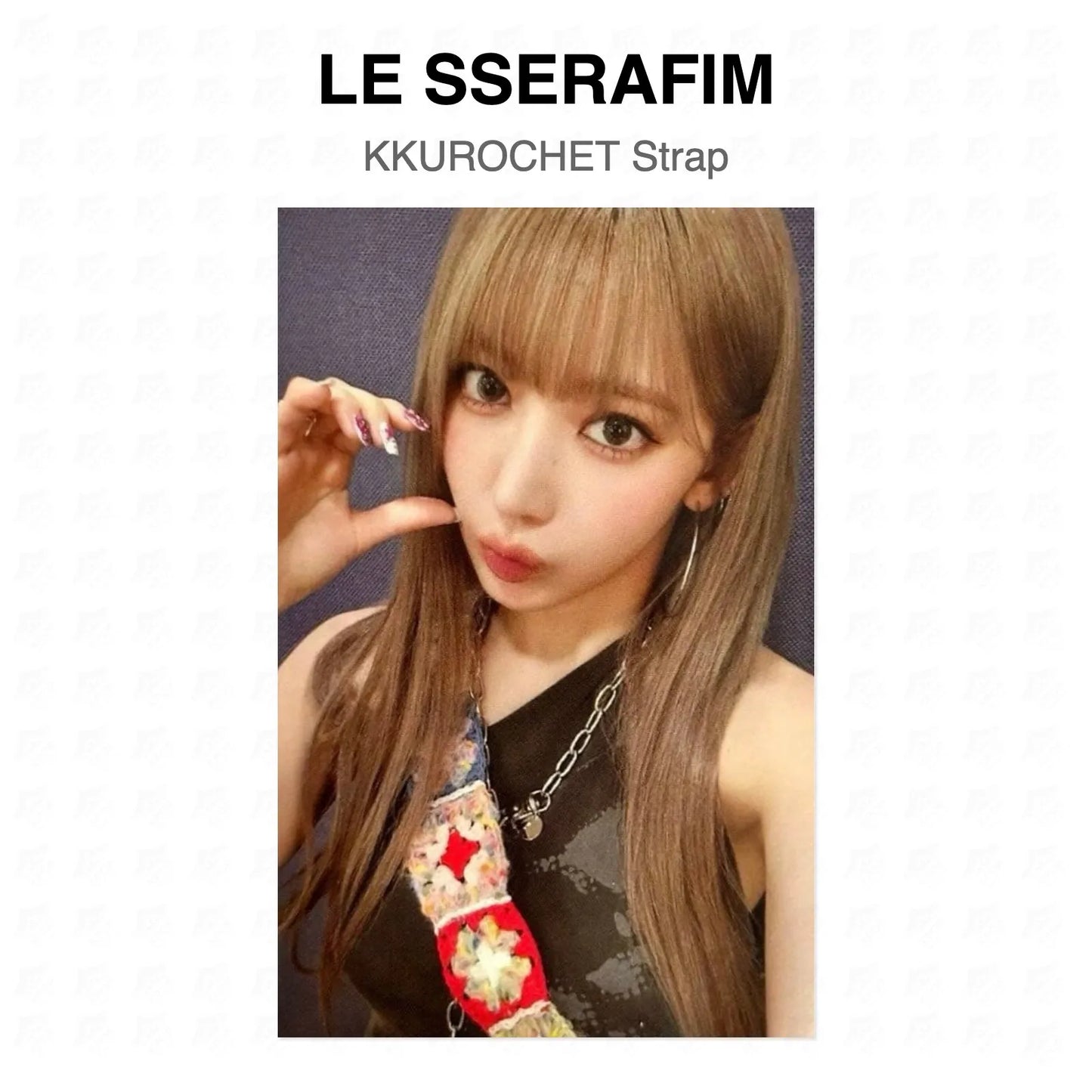 LE SSERAFIM KKUROCHET Strap Official Photocard